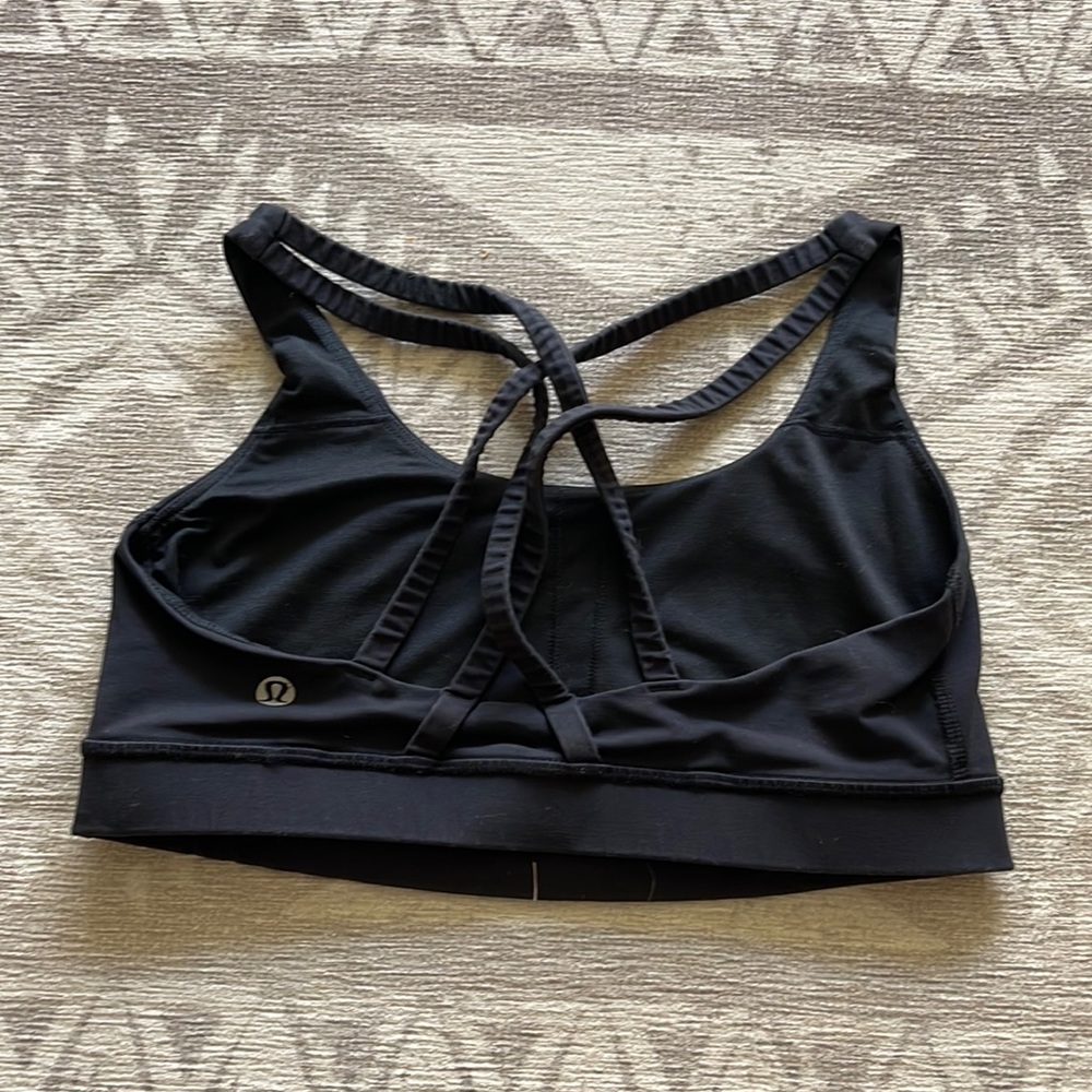 Lululemon Sports Bra, Black, Size 6